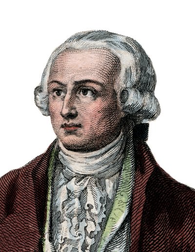 Porträtt av Antoine Laurent de Lavoisier (1743-1794), fransk kemist. av French School