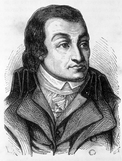 Porträtt av Antoine Quentin Fouquier Tinville (1746-1795), fransk magistrat och politiker - i "" L