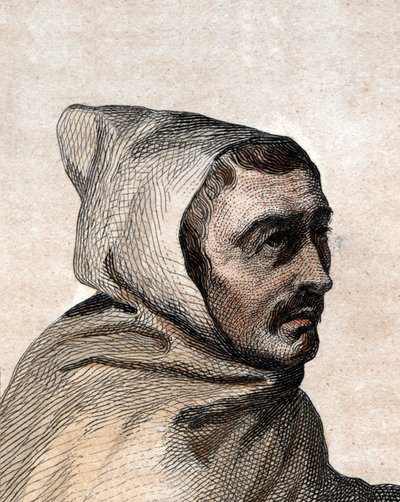 Porträtt av Armand Jean le Bouthillier de Rance (1626-1700), fransk abbot och grundare av trappistcistercienserna. av French School