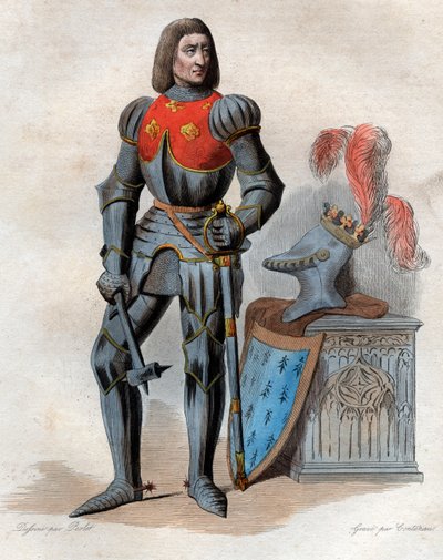 Porträtt av Arthur III hertig av Bretagne, (1393-1458), Lord of Parthenay, greve (greve) av Richmond, hertig av Bretagne, greve av Montfort och fransk konstapel. av French School