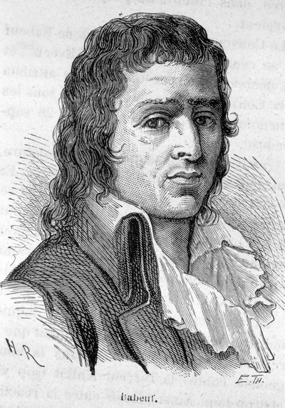 Porträtt av Babeuf dit Gracchus, fransk revolutionär (1760-1797) - i "" L