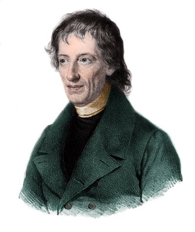 Porträtt av Bernhard Placidus Johann Nepomuk Bolzano (1781-1848), böhmisk matematiker, logiker, filosof, teolog. av French School