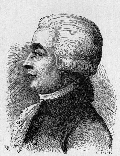 Porträtt av Blanchard (1709 - 1853), fransk flygteknik - i "" Album de la Science; berömda forskare; Stora upptäckter””” 1896. av French School
