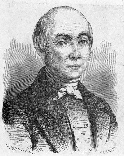 Porträtt av Charles Dallery (1754 - 1835), - i "" Vetenskapens album; berömda forskare; Stora upptäckter””” 1896. av French School
