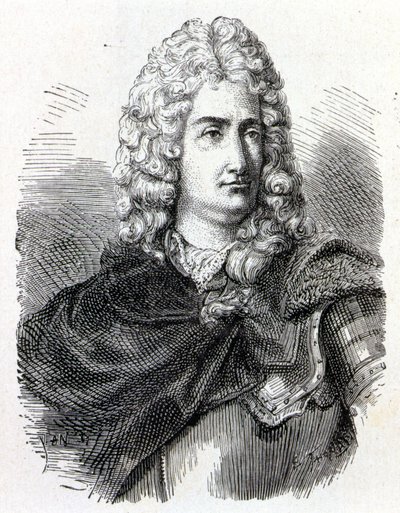 Porträtt av Charles François Du Fay (Dufay?) (1698 - 1739), fransk kemist och fysiker - i "" Album de la Science; berömda vetenskapsmän; Stora upptäckter””” 1896. av French School