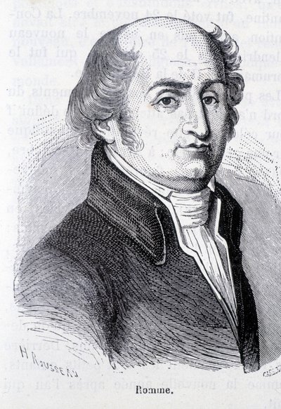 Porträtt av Charles Gilbert Romme, fransk politiker (1750-1795) - i ""L