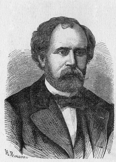 Porträtt av Charles Laurent - i "" Album of Science; berömda vetenskapsmän; Stora upptäckter””” 1896. av French School