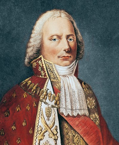 Porträtt av Charles Maurice De Talleyrand - Porträtt av Charles Maurice de Talleyrand Perigord (1754 - 1838), fransk politiker gravyr - av French School