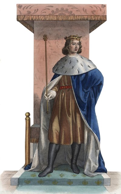 Porträtt av Karl V av Frankrike, kallad den vise (1338-1380), kung av Frankrike. av French School