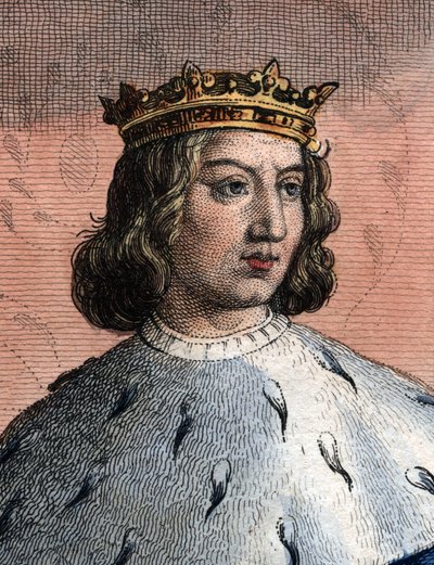 Porträtt av Karl V av Frankrike, kallad den vise (1338-1380), kung av Frankrike. av French School