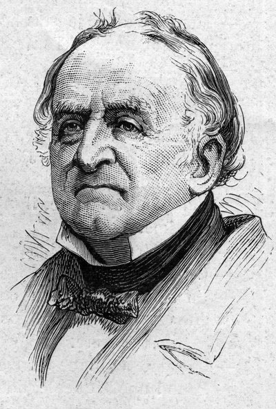 Porträtt av Charles de Viel Castel (Viel-Castel) (1800-1887), fransk diplomat och akademiker. Gravyr i "" Le Monde Illustré"" nr 883 av 14 mars 1874. av French School