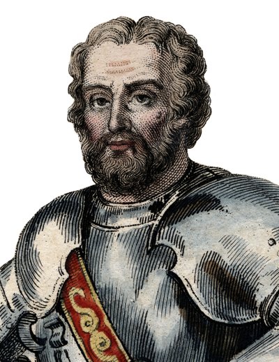 Porträtt av Chevalier de Bayard (1476-1524), fransk soldat. av French School