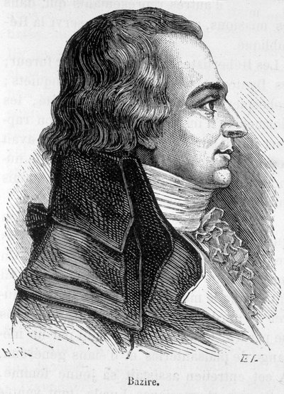 Porträtt av Claude Basire eller Bazire (1764-1794), fransk politiker - i "" L
