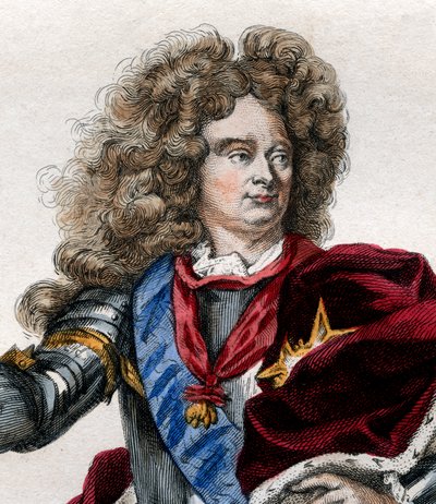 Porträtt av Claude Louis Hector de Villars (1653-1734), marskalk av Frankrike. av French School