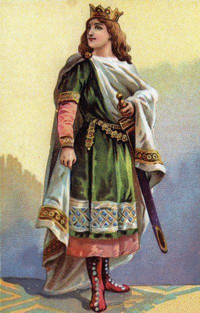 Porträtt av Clotaire (Clothaire) III, frankernas kung (652-673). av French School