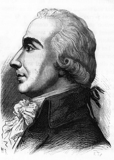 Porträtt av Dominique Joseph Garat (1749-1833) fransk advokat, journalist och filosof, av French School