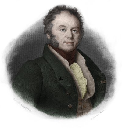 Porträtt av Edouard, hertig av Fitz-James (Fitz James) (1776-1838), fransk politiker. i "" LIBRE DES SPEAKERS"" av Louis de Cormenin Timon. 1842. Privat samling. av French School