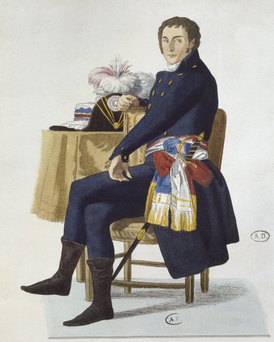 Porträtt av Ferdinand Guillemardet, 1798 av French School