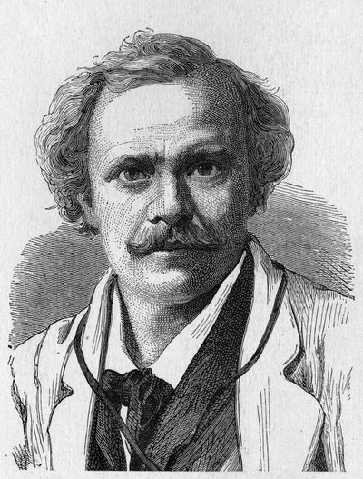 Porträtt av Félix Nadar (1820 - 1910) - i "" Vetenskapens album; berömda forskare; Stora upptäckter””” 1896. av French School