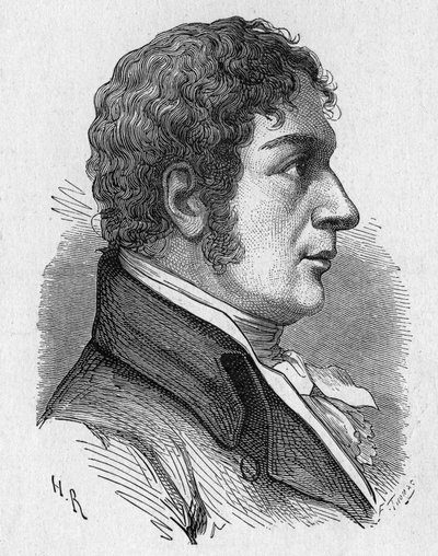Porträtt av Francois (Francesco) Zambeccari (1756-1812), fransk aeronaute - i "" Album of Science; berömda forskare; Stora upptäckter””” 1896. av French School
