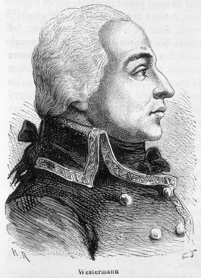Porträtt av Francois Joseph Westermann, general francais (1751-1794) - i "" L