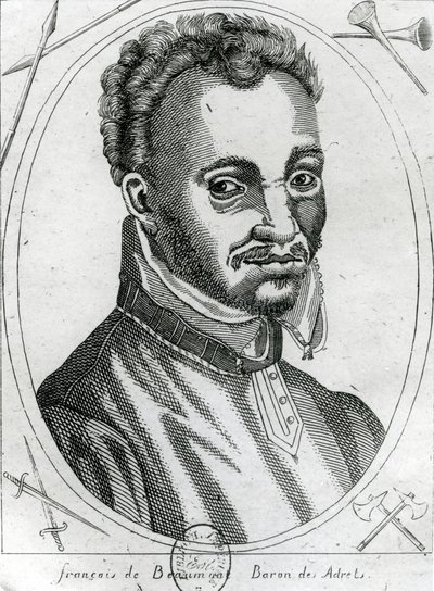 Porträtt av François de Beaumont, Baron des Adrets av French School