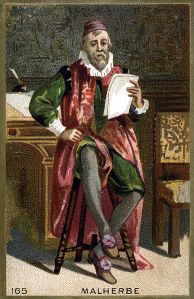 Porträtt av François de Malherbe (1555-1628). 1800-talets kromolitografi. av French School