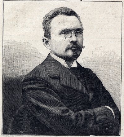 Porträtt av Gabriel Albert Auguste Hanotaux Fransk diplomat, historiker och politiker (1853-1944). av French School