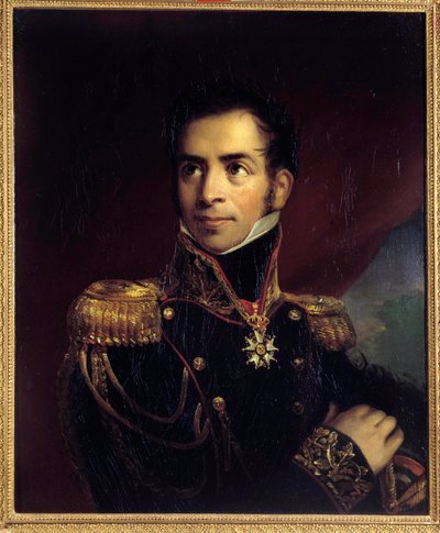 Porträtt av general Baron Gourgaud (1783-1852) Anonym målning. 1800-talet. Ile d