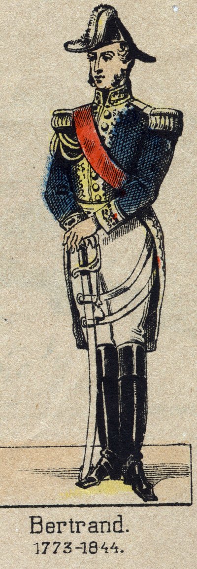 Porträtt av general Henri-Gatien Bertrand (1773-1844), greve av imperiet. Bild på Epinal från slutet av 1800-talet. av French School