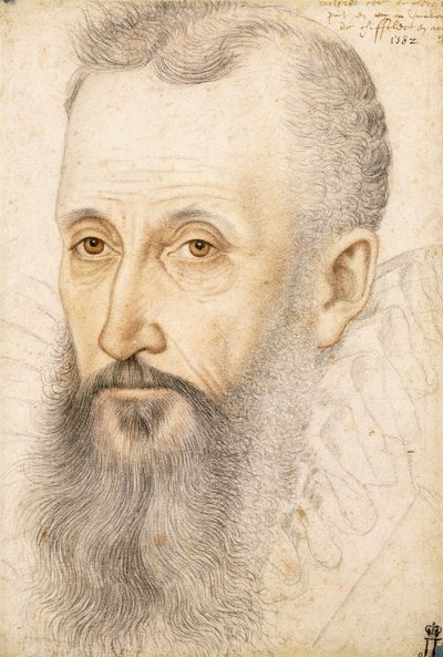 Porträtt av George Talbot, Earl of Shrewsbury, c.1582 av French School