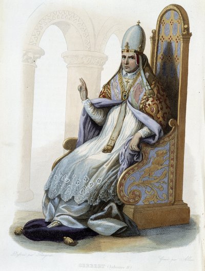 Porträtt av Gerbert d