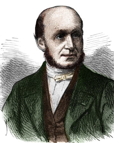 Porträtt av Guillaume Benjamin Duchenne de Boulogne (1806 - 1875), fransk läkare - i "Album de la Science; berömda forskare; Stora upptäckter””” 1896. av French School