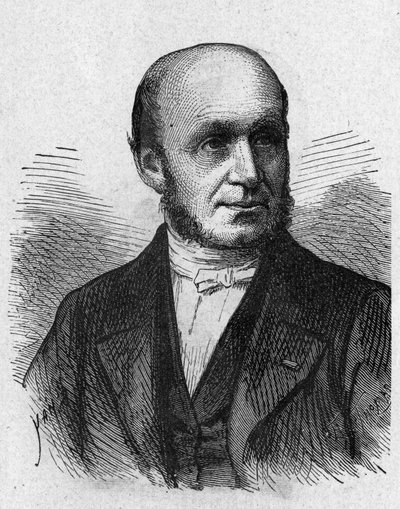 Porträtt av Guillaume Benjamin Duchenne de Boulogne (1806 - 1875), fransk läkare - i "Album de la Science; berömda vetenskapsmän; Stora upptäckter””” 1896. av French School