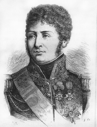 Porträtt av Henri Clarke, fransk general och politiker (hertig av Feltre 1809 av French School