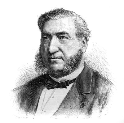 Porträtt av Henri Legrand du Saulle (1830-1886), fransk psykiater. Gravyr i ""The Illustrated World"" av French School