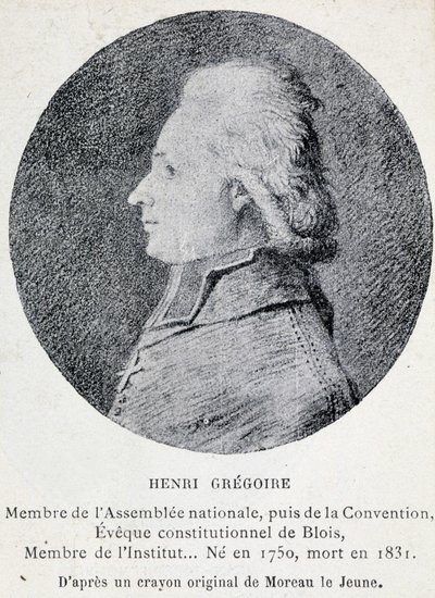 Porträtt av Henri känd som Abbe Gregoire (1750-1831), fransk kyrklig och politiker av French School