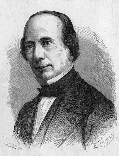 Porträtt av J. Caselli, italiensk fysiker - i "" Album of Science; berömda vetenskapsmän; Stora upptäckter””” 1896. av French School