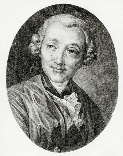 Porträtt av Jacques-Germain Soufflot, av French School