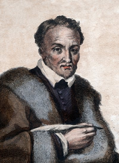 Porträtt av Jacques Amyot (1513-1593), fransk biskop, författare och översättare. av French School
