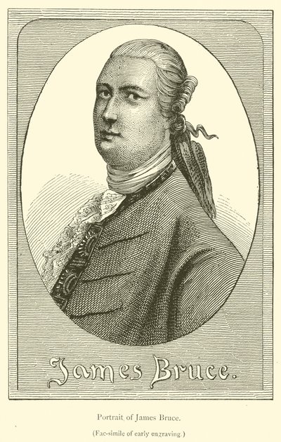Porträtt av James Bruce (gravyr) av French School