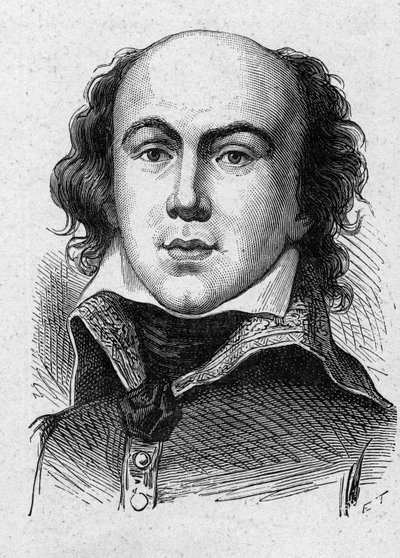 Porträtt av Jean-Baptiste (Jean Baptiste) Annibal Aubert du Bayet (DuBayet) (1757-1797) fransk politiker och general. av French School