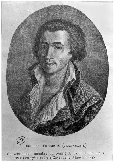 Porträtt av Jean-Marie Collot dHerbois (1750-96) av French School