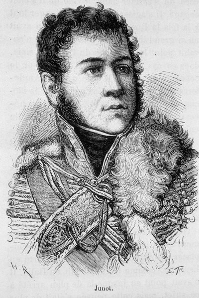 Porträtt av Jean Andoche Junot (Jean-Andoche) (1771-1813), hertig av Abrantes, fransk general - i ""L