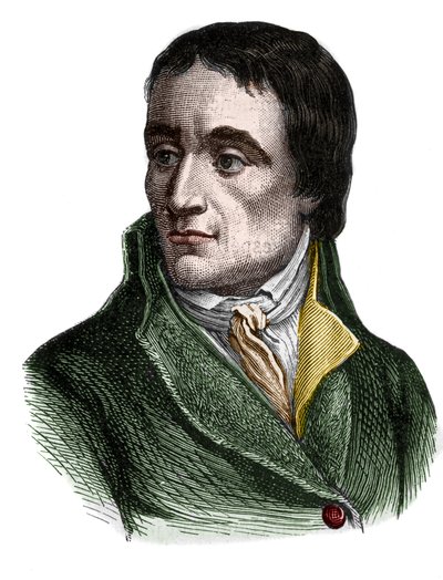 Porträtt av Jean Baptiste (Jean-Baptiste) Carrier (1756-1794), franska politiker - i "" L