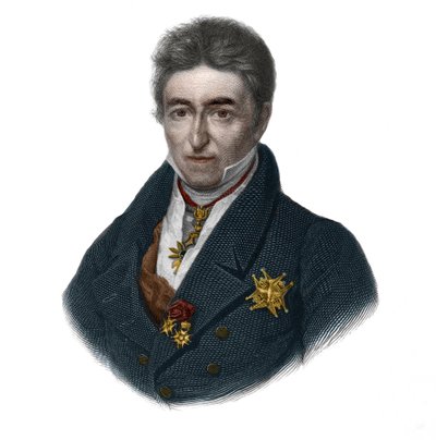 Porträtt av Jean Baptiste (Jean-Baptiste), Comte de Villele (1773-1854), fransk politiker. i "" LIBRE DES SPORERS"" av Louis de Cormenin Timon. 1842. Privat samling. av French School