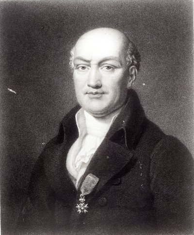 Porträtt av Jean Baptiste Joseph Delambre (1749-1822) av French School