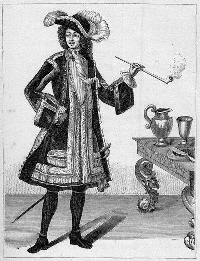 Porträtt av Jean Bart (1651-1702), fransk kapare. Gravyr i "Marina och kolonierna: handel" av French School