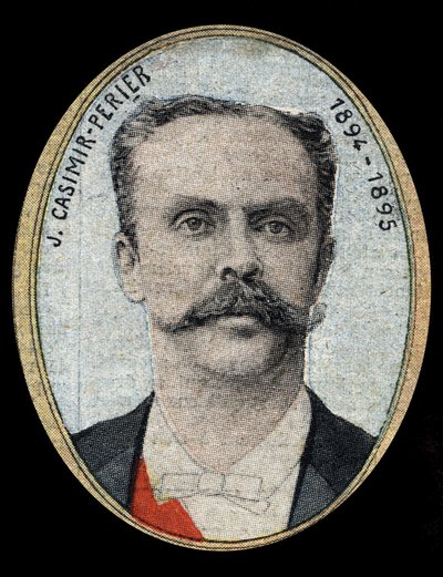 Porträtt av Jean Casimir-Perrier (Casimir Perrier, Casimir Perrier, Casimir-Perrier) (1847-1907), Frankrikes president. av French School