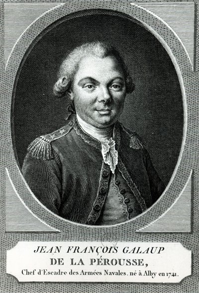Porträtt av Jean Francois Galaup de la Perouse (1741-88) av French School